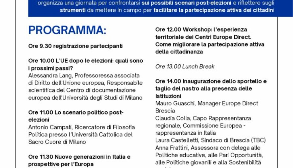 Inaugurazione Europe Direct Brescia