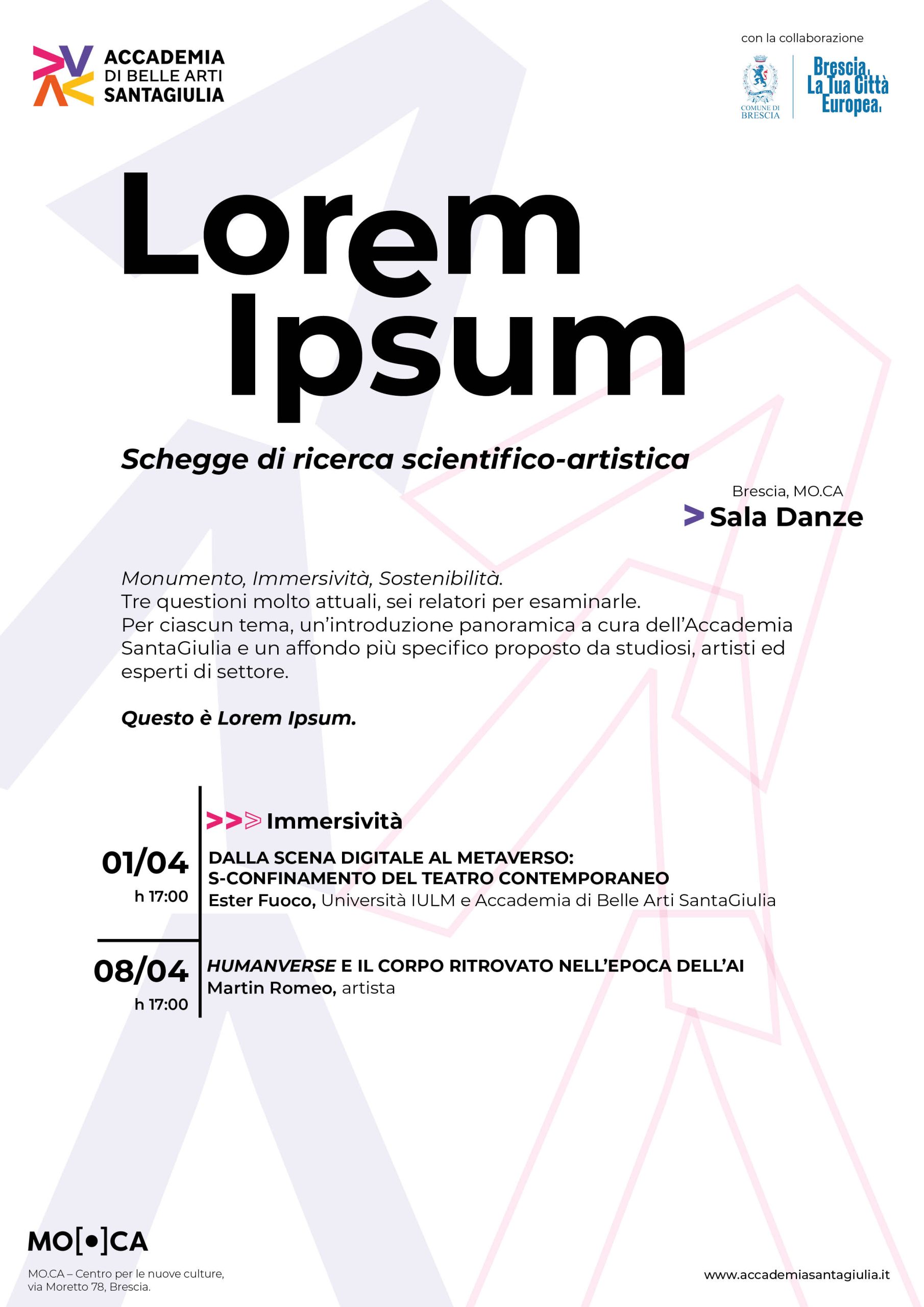 Lorem Ipsum – immersività A2 – Ufficio Stampa